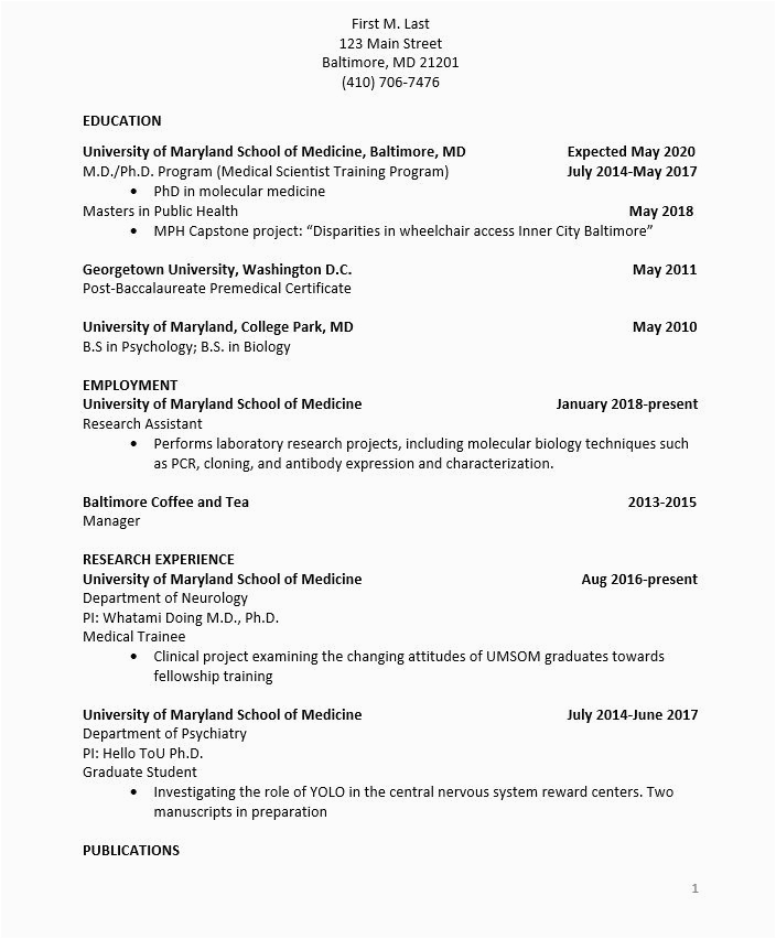 Sample Resume for Medical Student Getting Into Residency Residency Resume Template – Jasonstanford