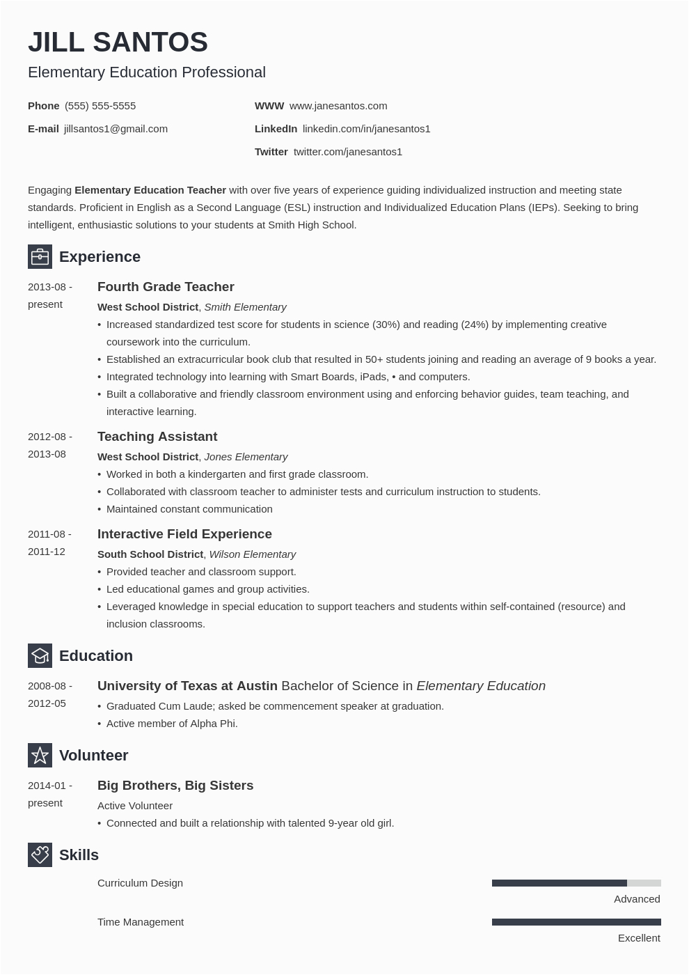 Sample Resume for Online Teaching Position Cv format Resume for Teaching Job Fresher Best Resume