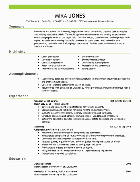 Sample Resume for top Law Firm Best Lawyer Resume Example From Professional Resume Writing Service