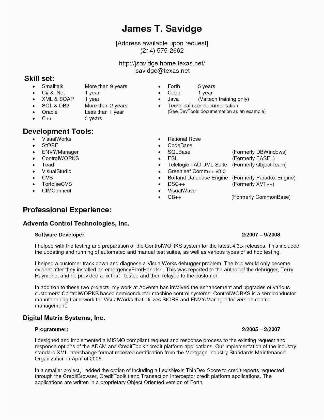 Sample Resume Java Developer 3 Years Experience Java Resume Sample 3 Years Experience Best Resume Examples