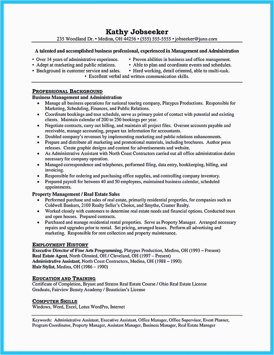 Sample Resume Objective for Property Manager Pin On Resume Template