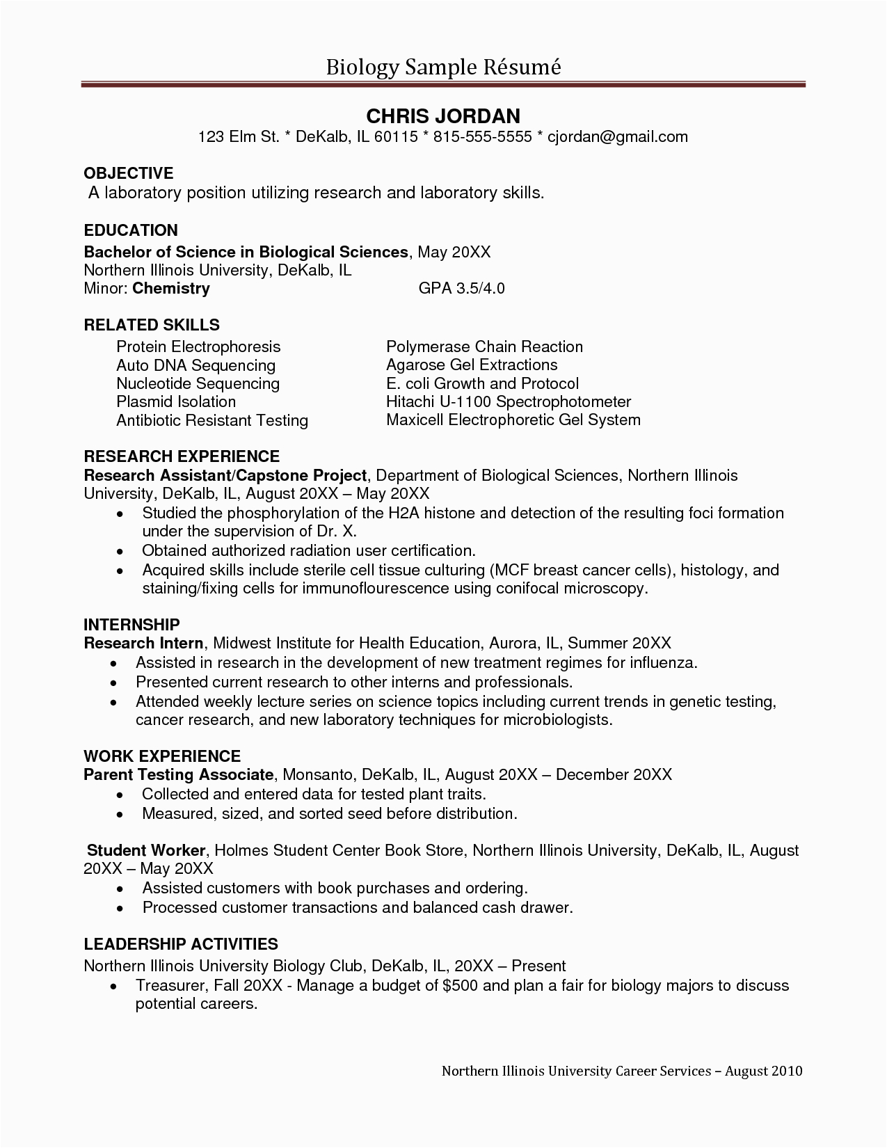 Sample Resume Objective for Research Position Pin On Resume