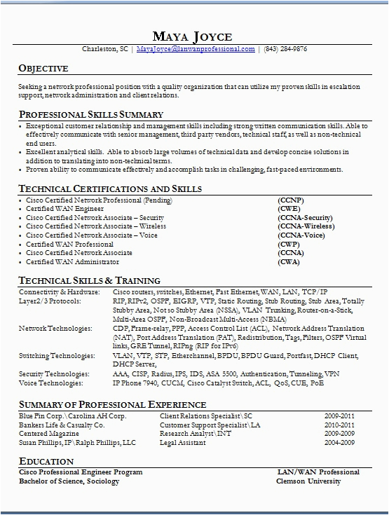 Sample Resume Of Cisco Engineer New Grad Cisco Network Engineer Resume Latest Template In Word format Free Download
