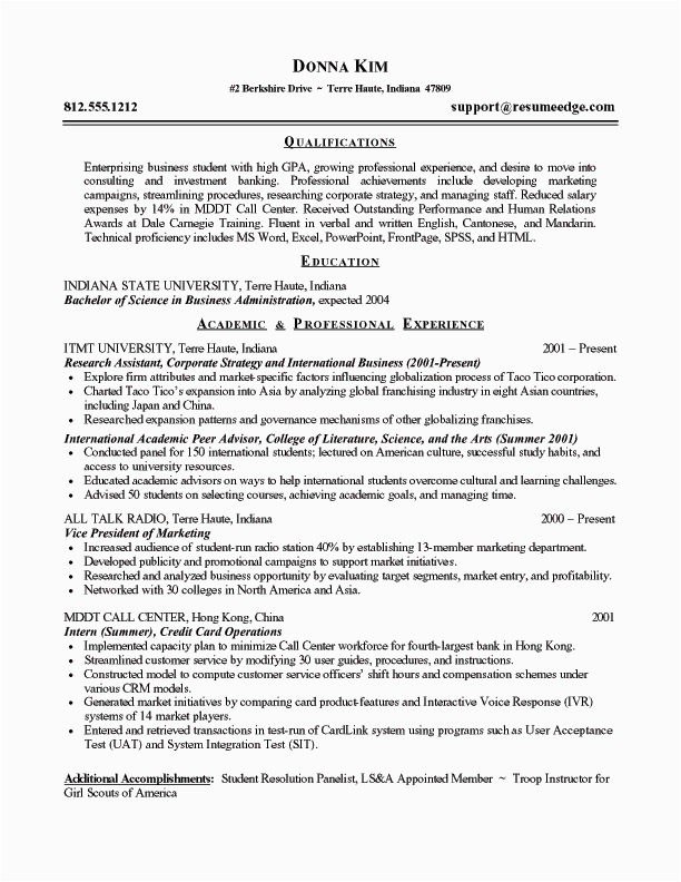 Sample Resumes for Highschool Students Entering College Resume for High School Students Entering College Resume