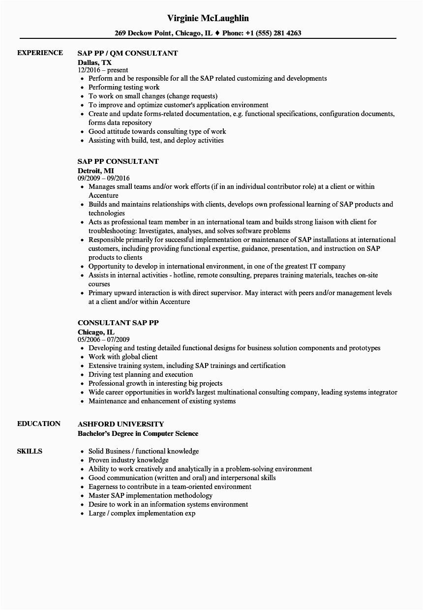 Sap Pi Sample Resumes for Experienced Basic Sap Knowledge Resume Best Resume Ideas