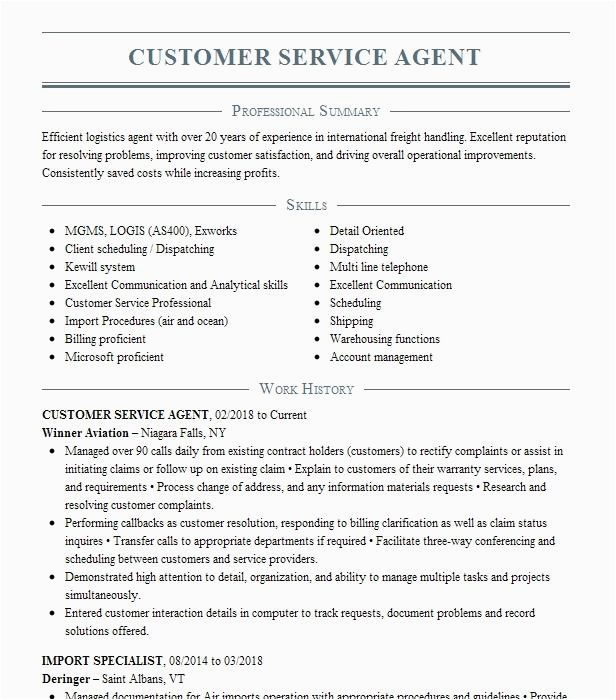 View Sample Resume for Customer Service Specialist Customer Service Specialist Upselling Agent Resume Example Urban