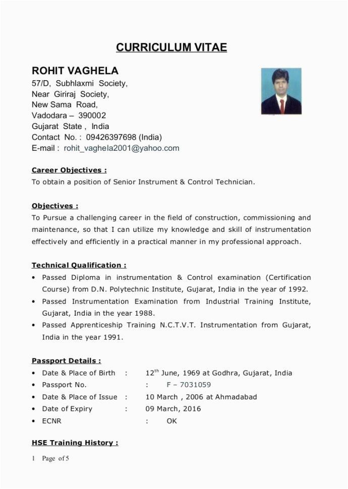 1 Year Experience Resume Sample for Mechanical Engineer 1 Year Experience Mechanical Engineer Resume at Resume Examples