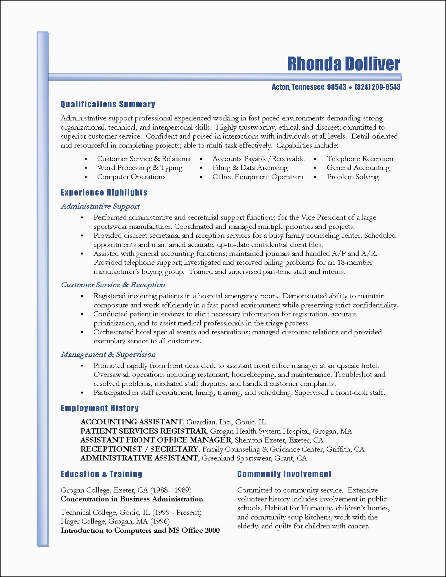 Administrative Support assistant Federal Resume Sample 3 Job Winning Example Administrative assistant Resumes