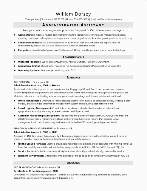 Adminstrative Office Management Sample Resumes Indeed Midlevel Administrative assistant Resume Sample