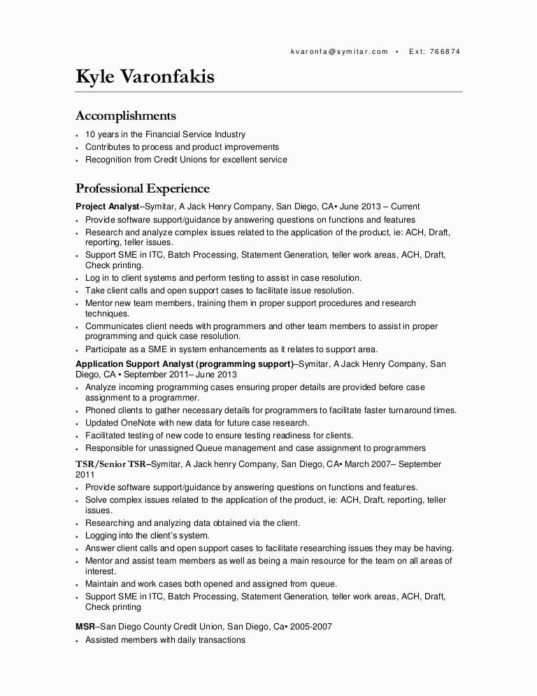 Ba with Swift Experiance Sample Resume Ba Resume 2