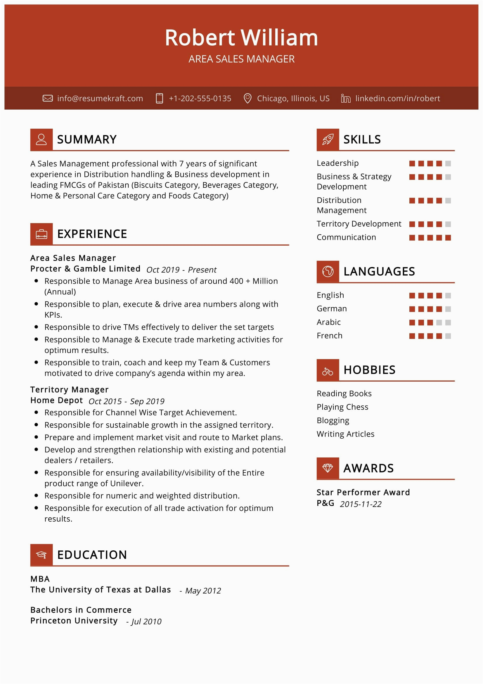 Free Sample Of A Sales Resume area Sales Manager Resume Sample 2022