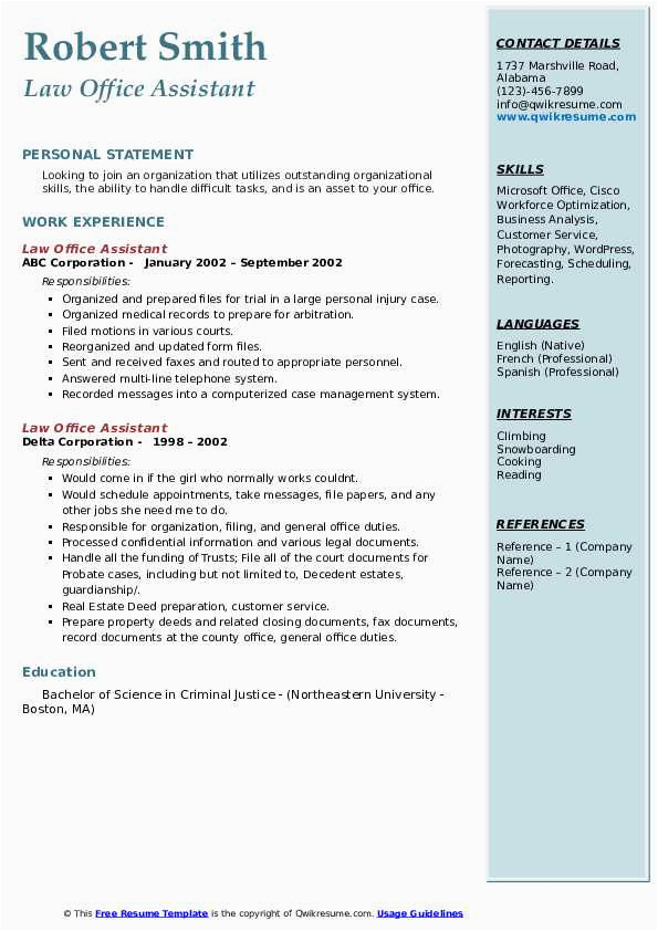 Junior associate Big Law Lateral Sample Resume Law Fice assistant Resume Samples
