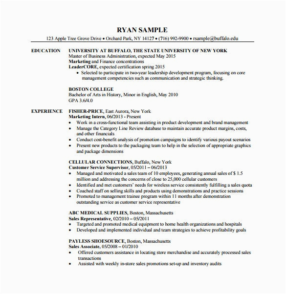 Masters Degree In Finance Resume Sample 7 Master Of Business Administration Resume Template Doc Excel Pdf