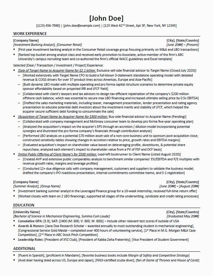 Real Estate Private Equity Resume Sample Letter to Investors Template
