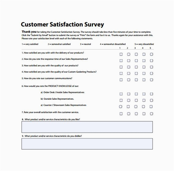 Resume Samples Good Customer Survey Responses Customer Satisfaction Survey to Print