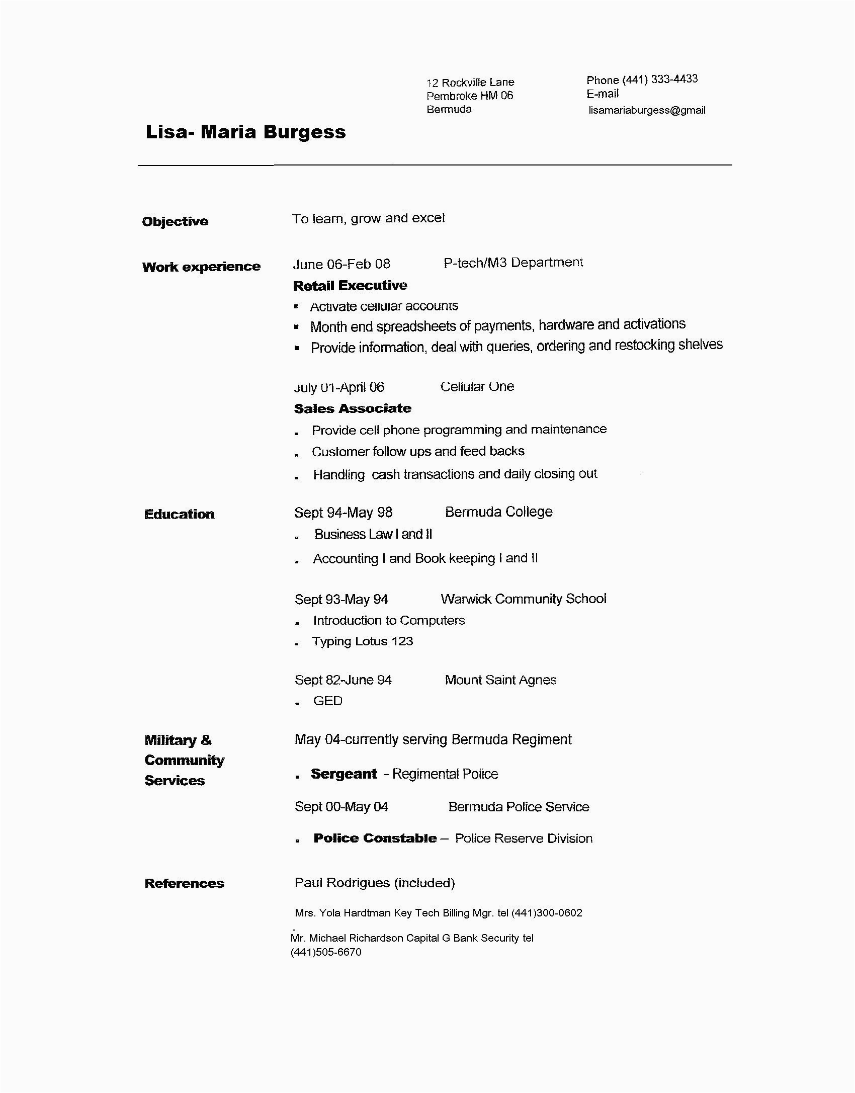 Sample Copy Of A Good Resume Free Resume Template to Copy and Paste • Invitation Template Ideas