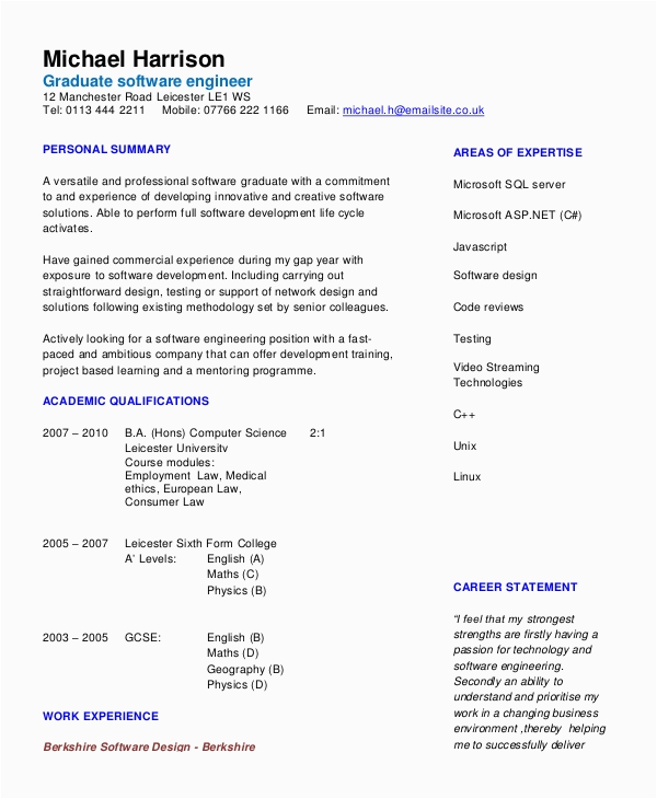 Sample Objectives for Resume for software Engineers Free 9 Sample Objective Statement for Resume Templates In Pdf