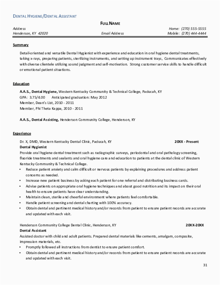 Sample Of Resume for Dental assistant Dental assistant Resume Samples Download Free Templates In Pdf and Word