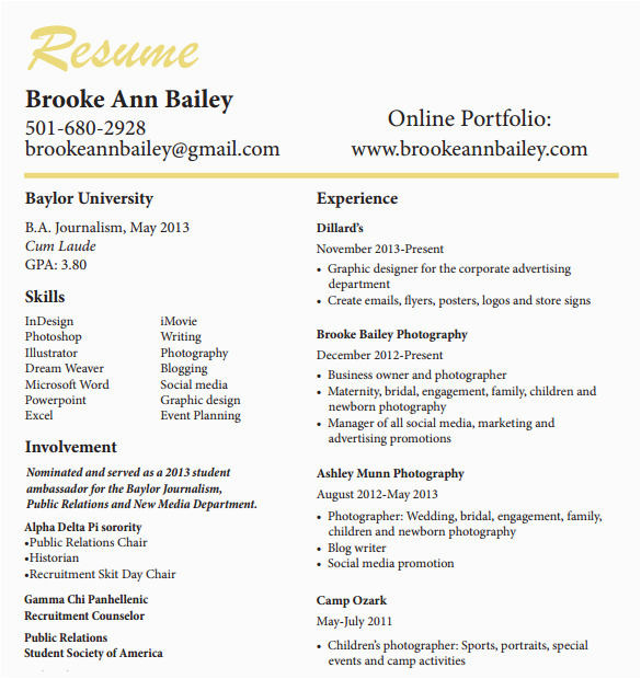 Sample Of Resume for New Born Baby Grapher Resume Template 7 Free Smaples Examples format