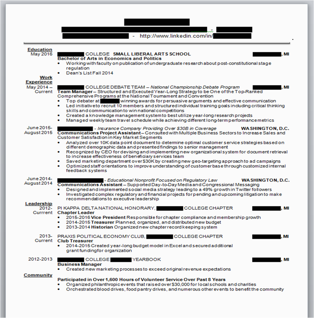 Sample Of Resume for Person that Got Mbb How to Into Consulting Post Here for Resume Advice Questions