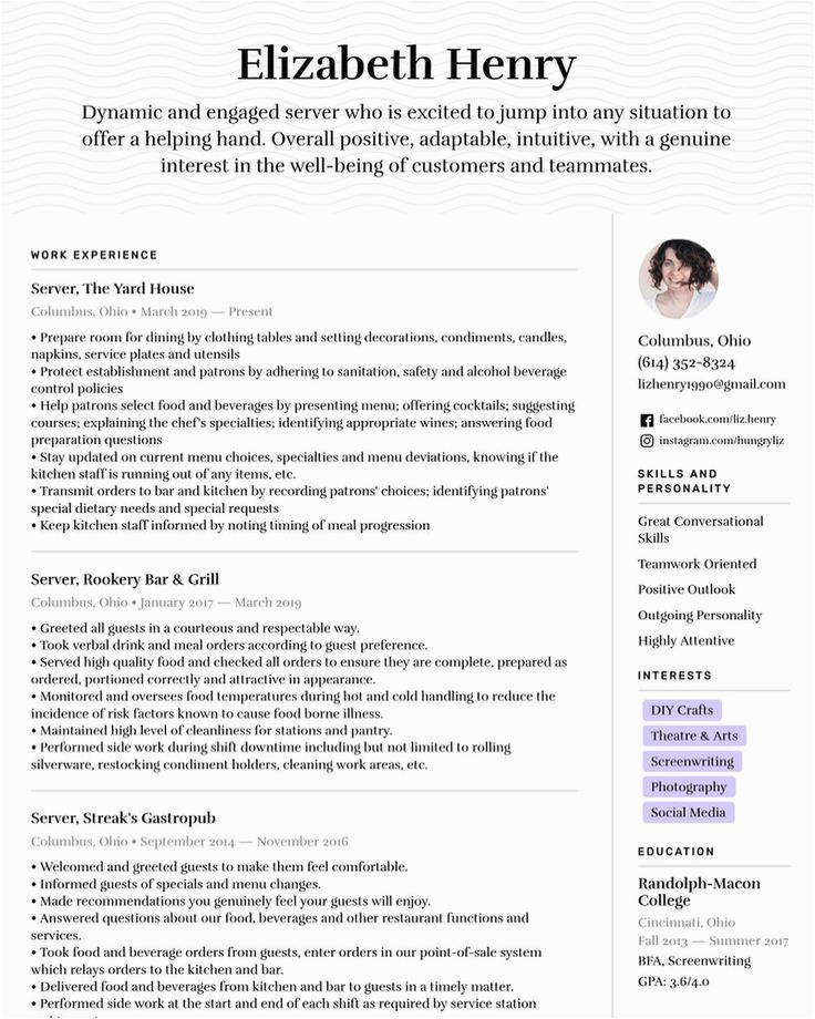Sample Resume for A New Career are You A Server Looking to Start A New Job Opportunity Check Out Our