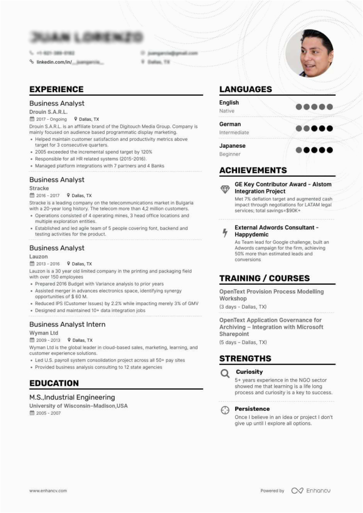 Sample Resume for Ba In It Business Analyst Resume How to Build A Strong Ba Resume and Sample