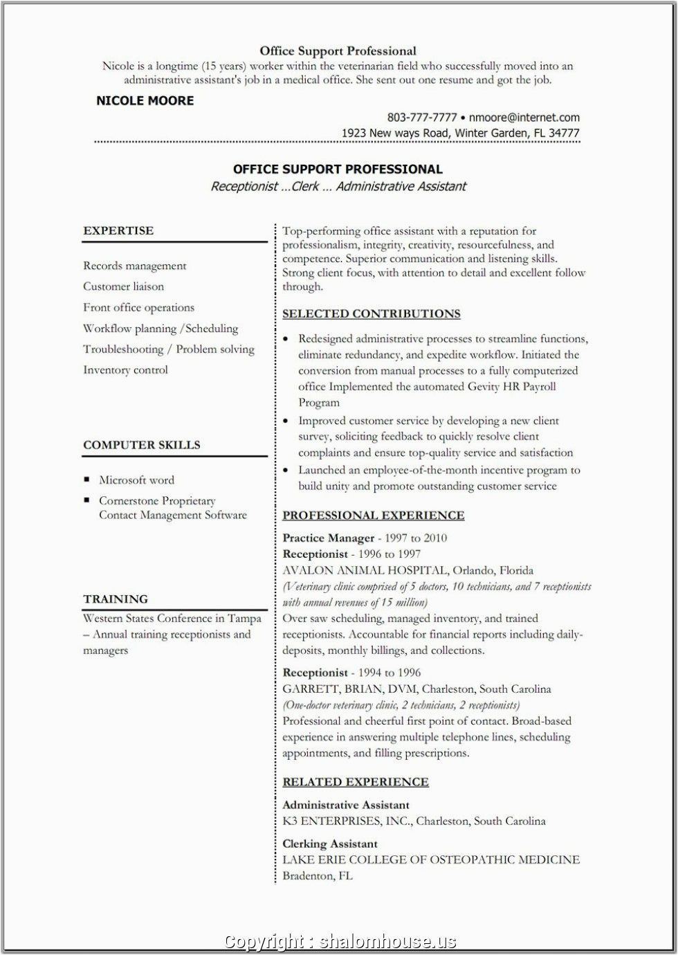 Sample Resume for Bank Back Office Executive Back Fice Experience Resume Resume Samples