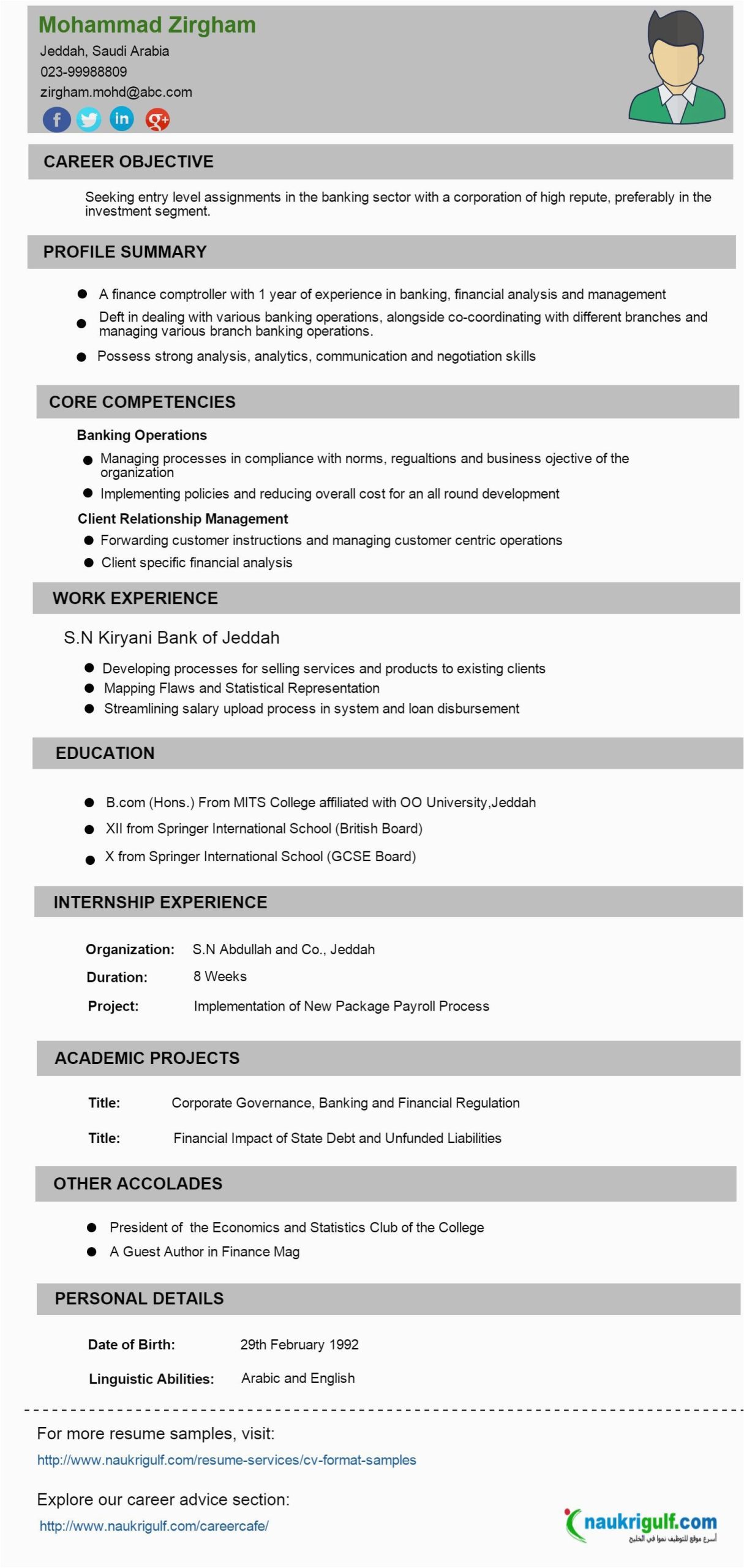 Sample Resume for Bank Back Office Executive Resume format for Freshers for Bank Job Free Investment Banking