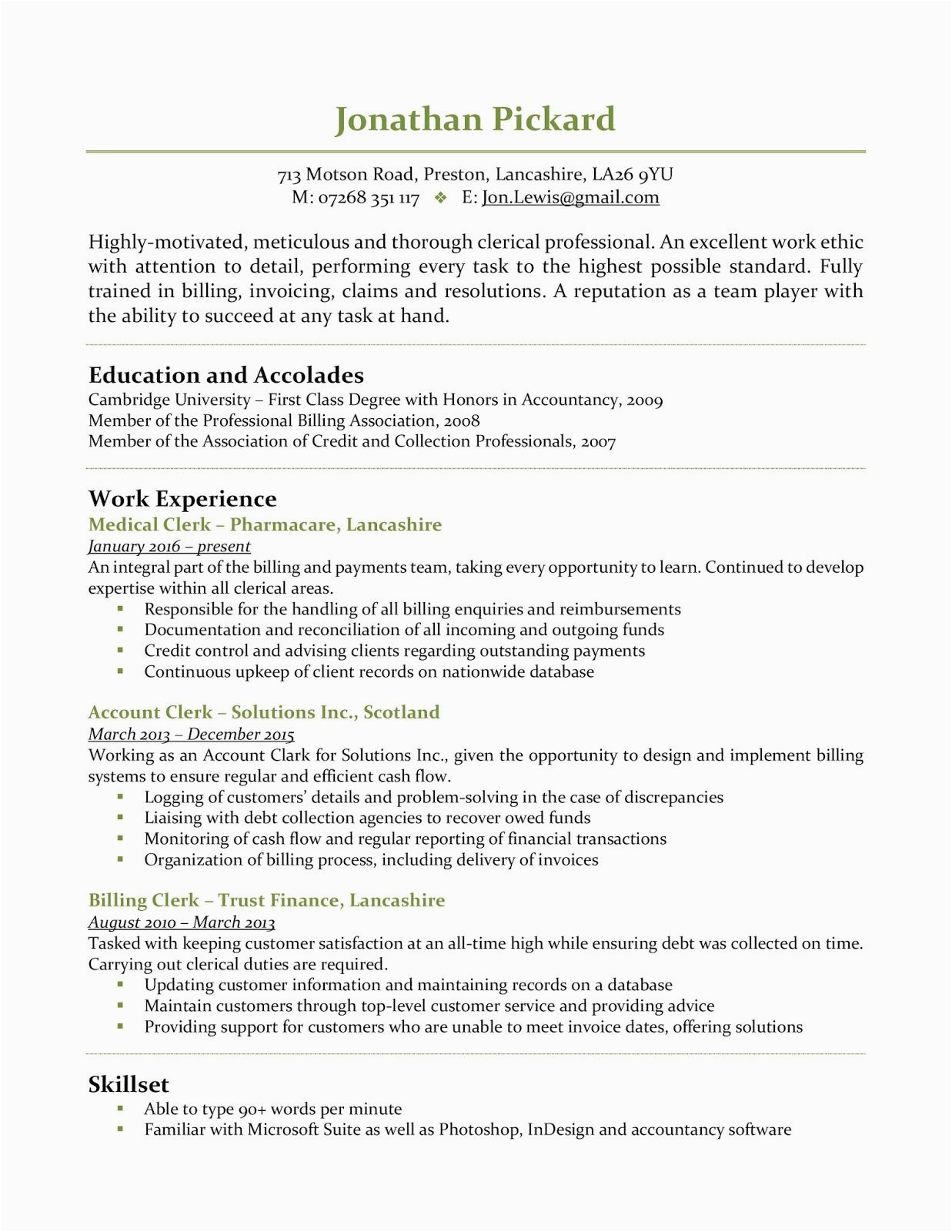 Sample Resume for Bank Clerk with No Experience Cover Letter for Accounts Payable Position with No Experience