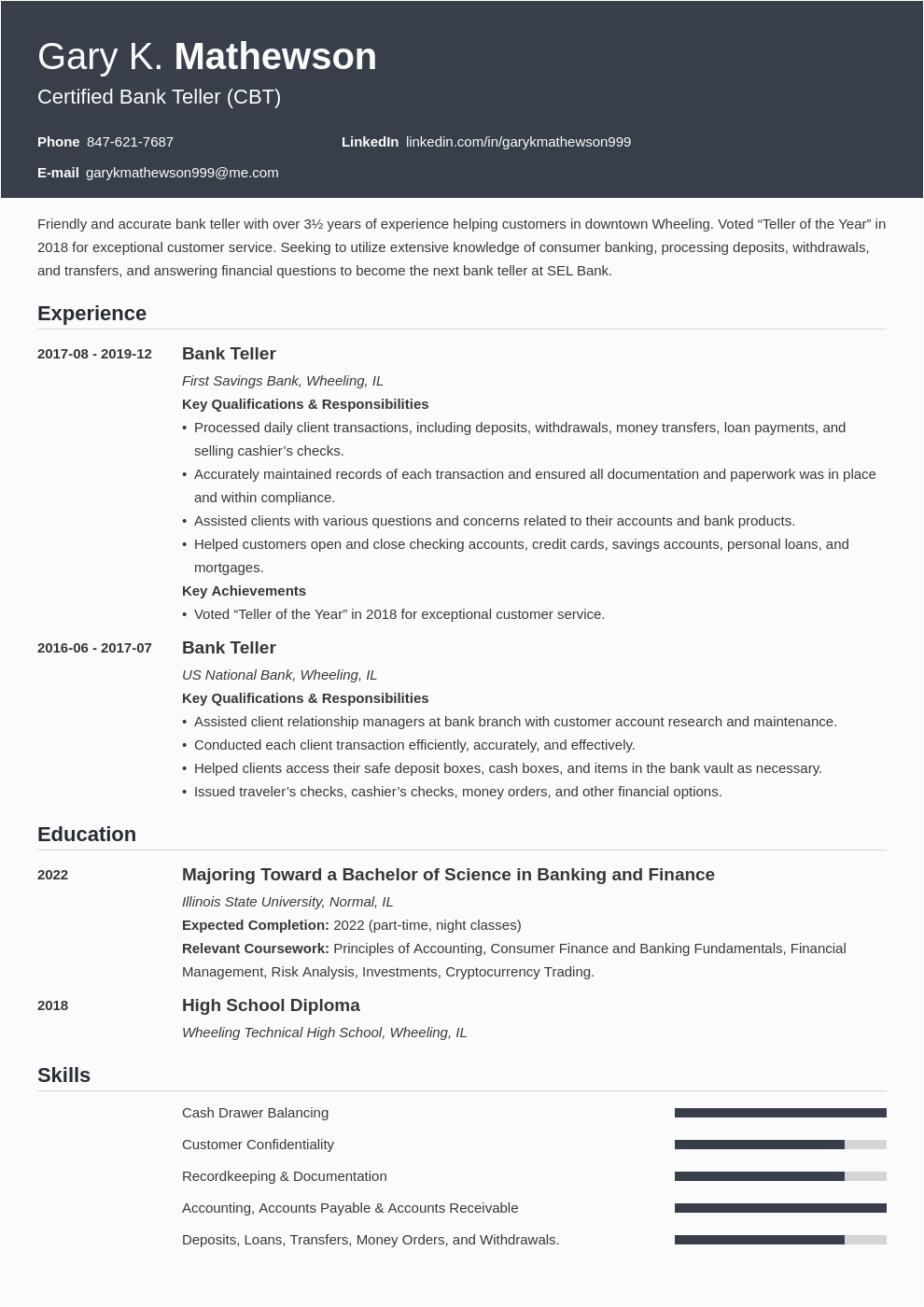 Sample Resume for Bank Clerk with No Experience Myfoamiranmakes Entry Level Sample Resume for Bank Teller with No