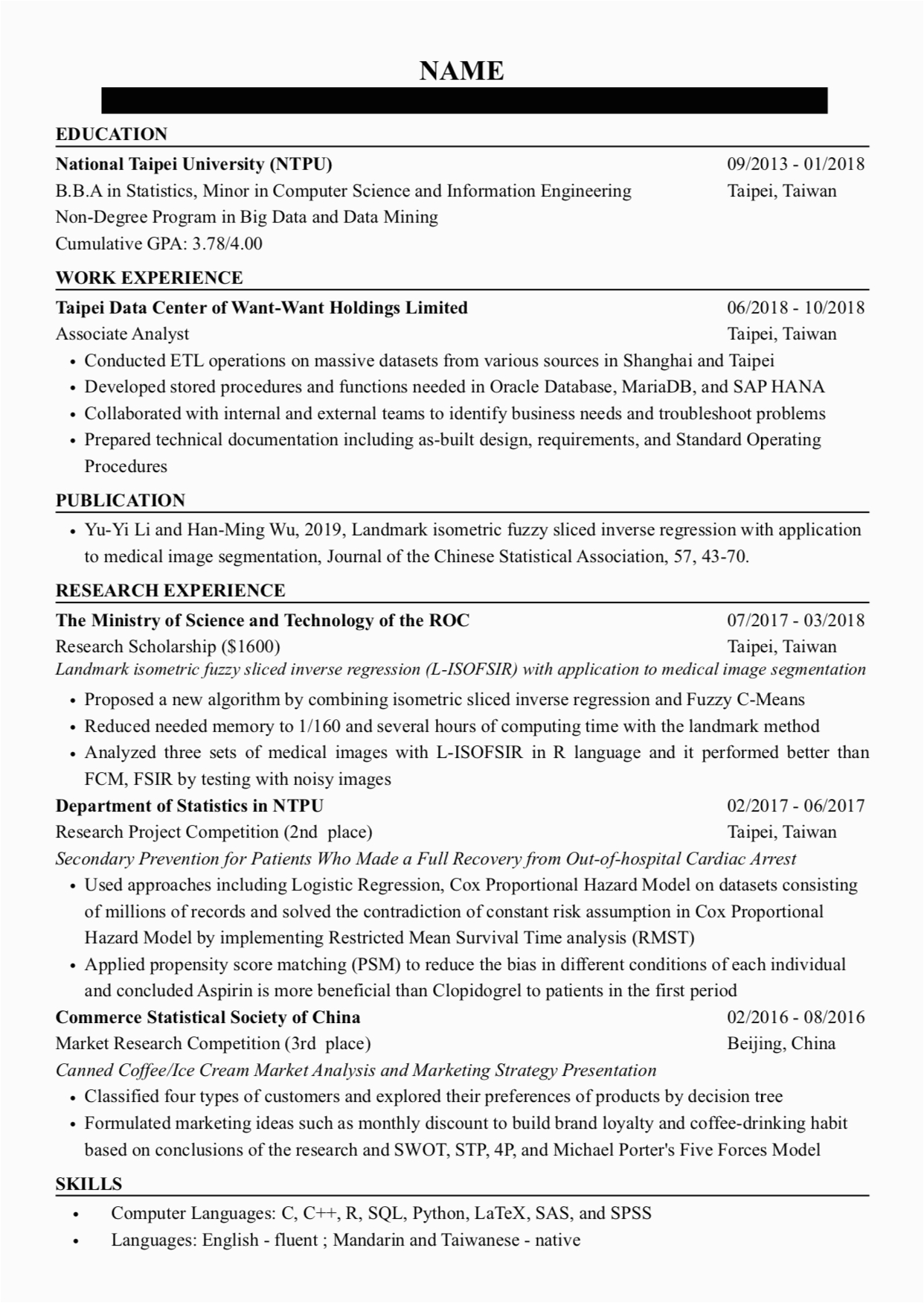 Sample Resume for Computer Science Fresh Graduate Reddit Resume for Masters In Puter Science Resumes