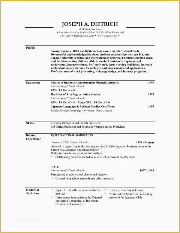 Sample Resume for First Time Job Seeker No Experience Free Resume Templates for First Time Job Seekers First