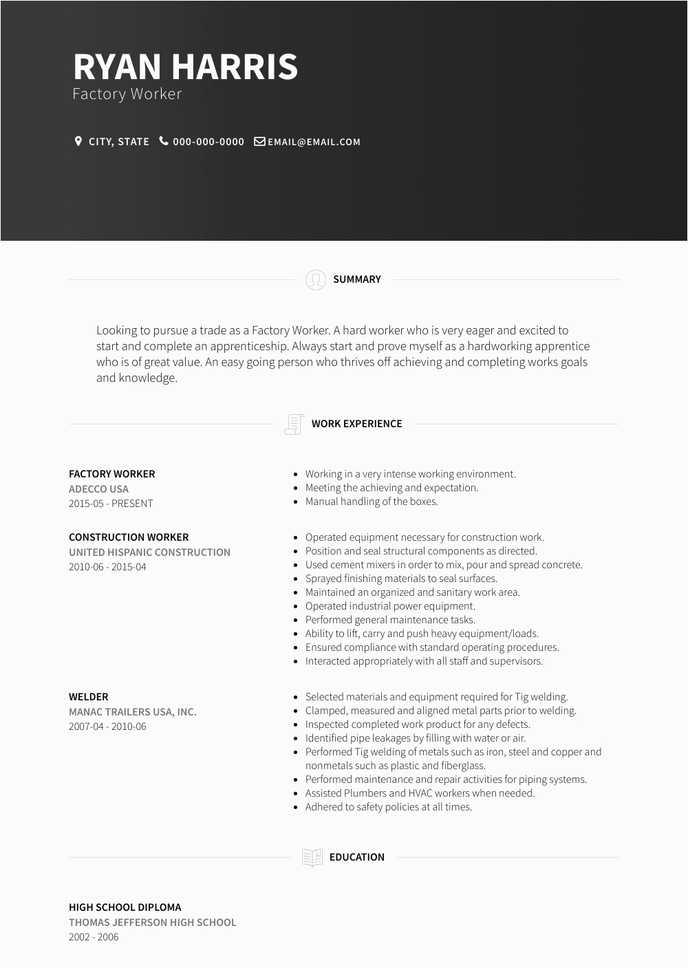 Sample Resume for Food Process Worker Food Production Worker Resume Sample Best Resume Examples