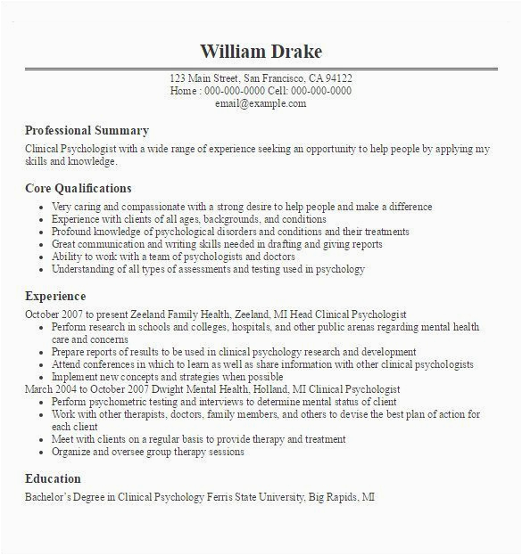 Sample Resume for Freshers In Psychology 8 Physician Resume Templates