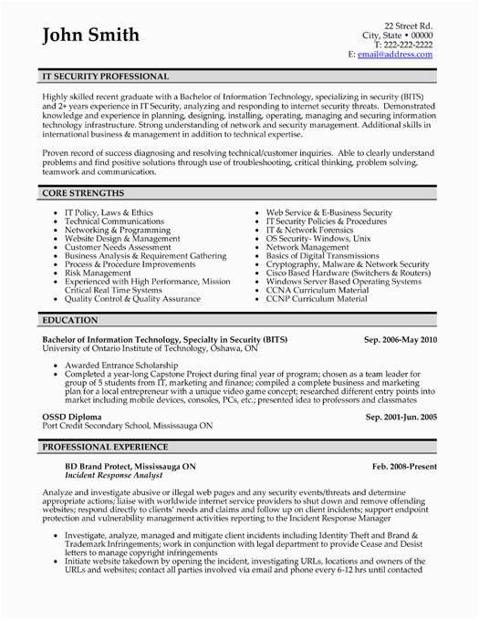 Sample Resume for It Professionals In Usa format Professionals Resume Templates & Samples