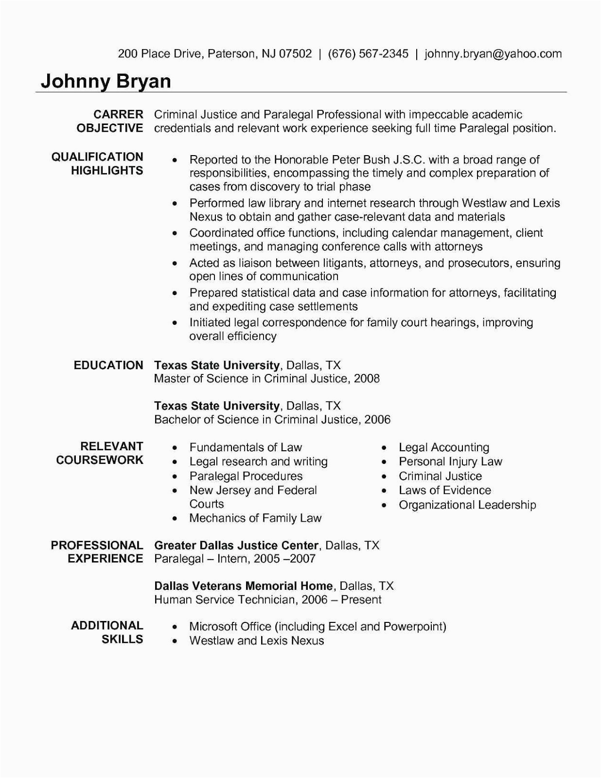 Sample Resume for Paralegal with No Experience Paralegal Resume Sample 2019 Paralegal Resume Examples 2020