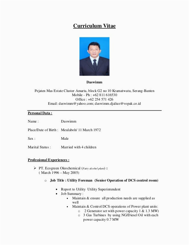 Sample Resume for Practical Student In Malaysia Contoh Curriculum Vitae Malaysia