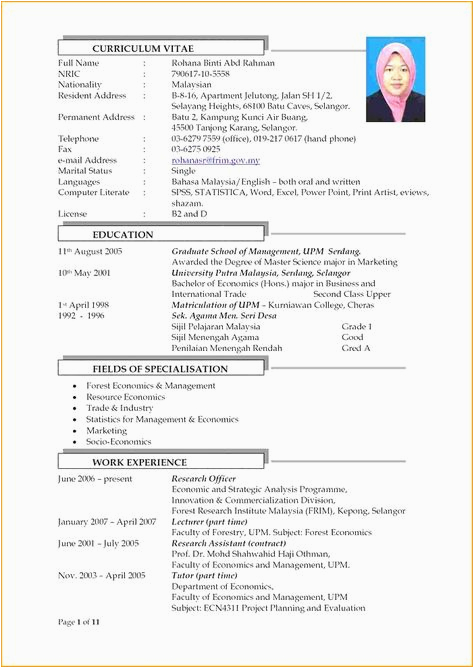 Sample Resume for Practical Student In Malaysia Free Resume Templates Malaysia
