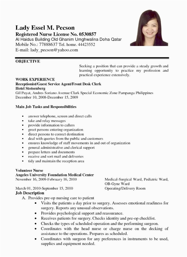 Sample Resume Objective for Any Position Resume Objective for Any Position
