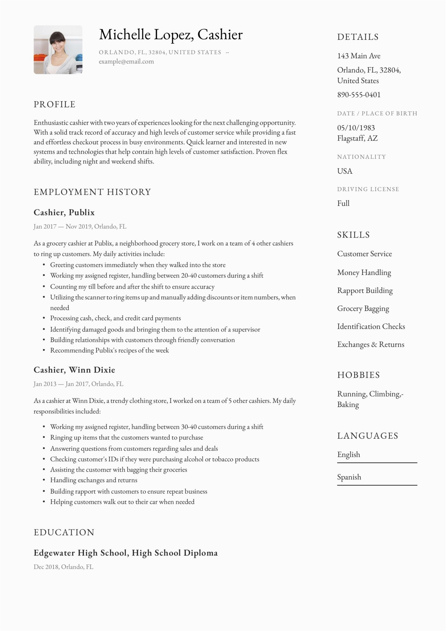 Sample Resume Objective for Cashier Position Cashier Resume & Writing Guide [ 12 Samples ] Pdf & Word