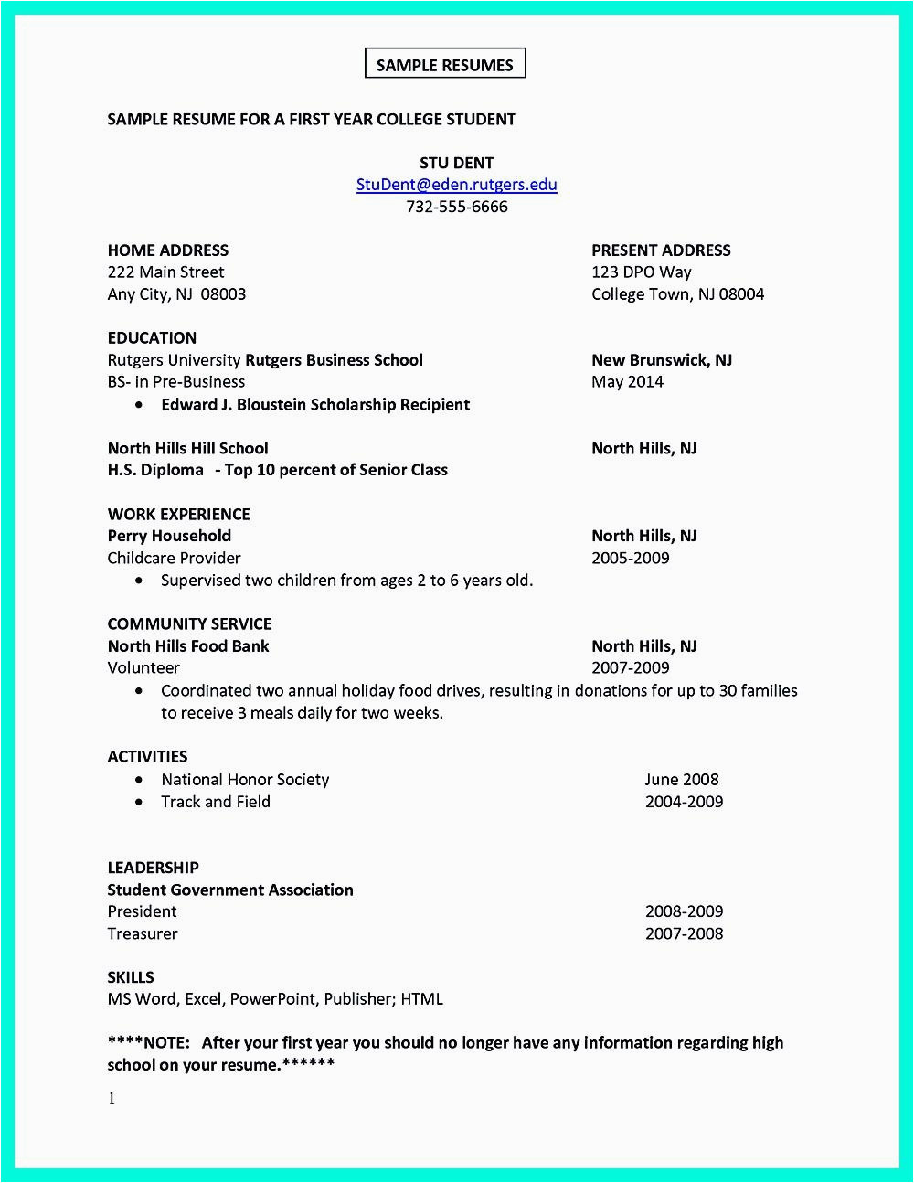 Sample Resume Objective for soon to Be College Graduate Current College Student Resume is Designed for Fresh Graduate Student