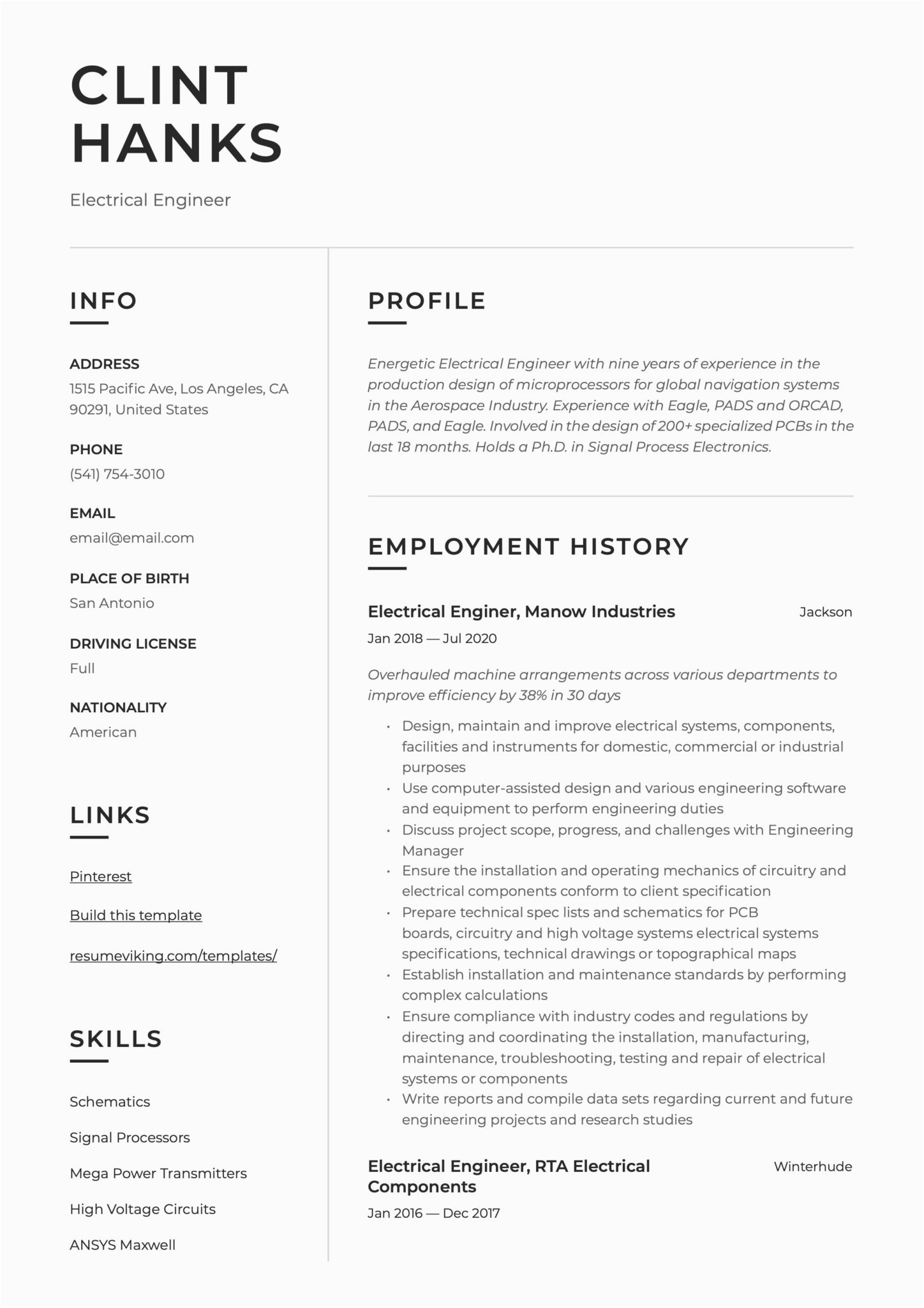 Sample Resume where I Can Utilize My Electrical Engineer Resume & Writing Guide