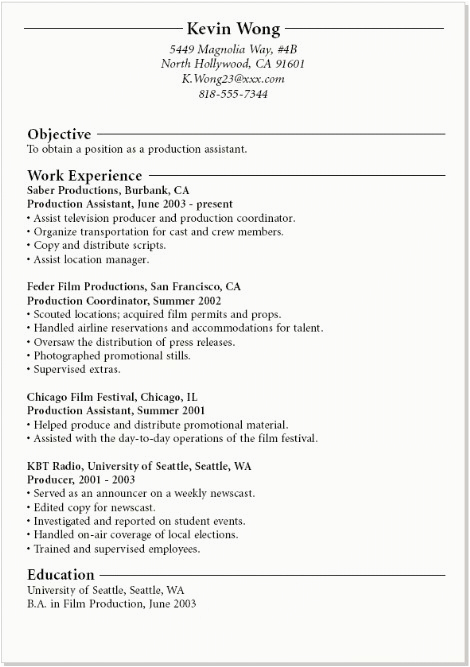 Sample Resume with Little Job Experience Resume Examples for College Students with Little Work Experience