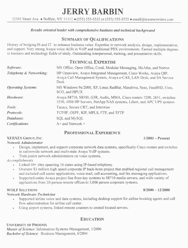 Sample Resumes for It Director Position It Director Resume