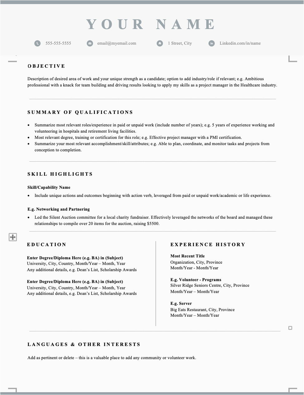 Sample Resumes for Jobs In Canada Resume format for Job In Canada Writing An Effective Resume for Job