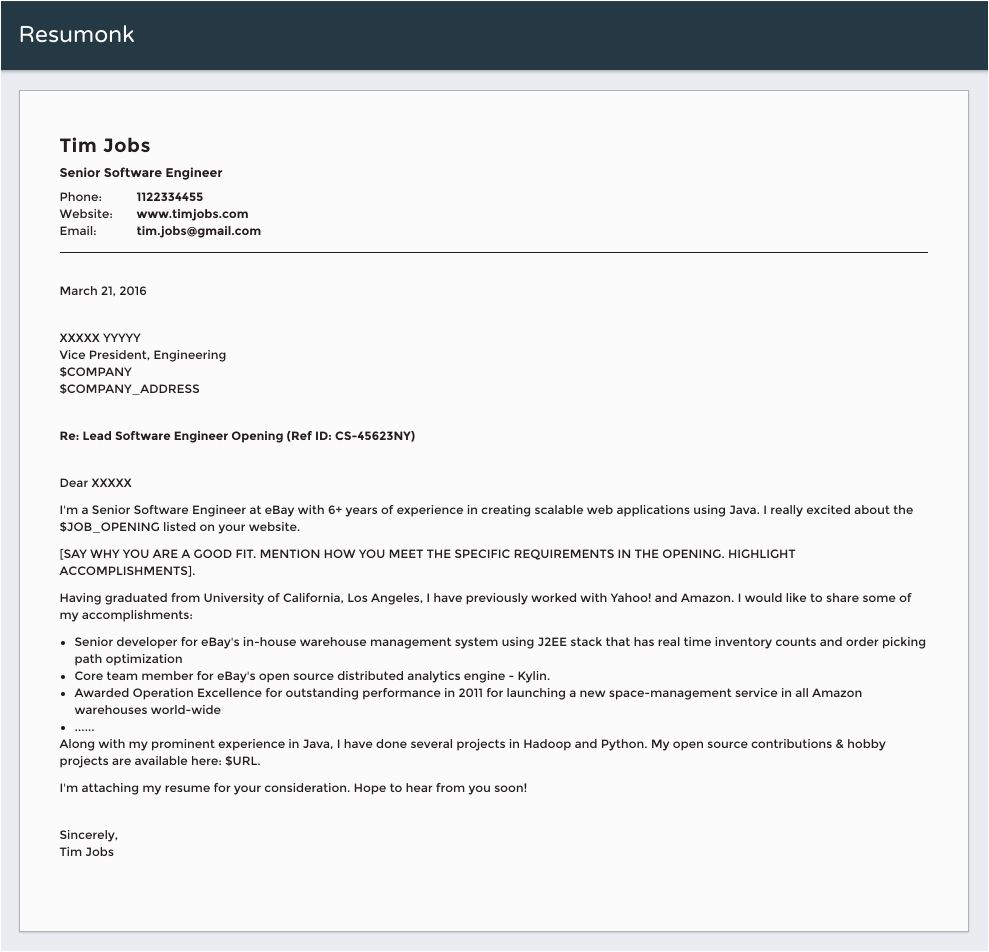 Software Engineer Cover Letter Resume Sample is Your software Engineer Resume Not Ting You Any Interview Calls
