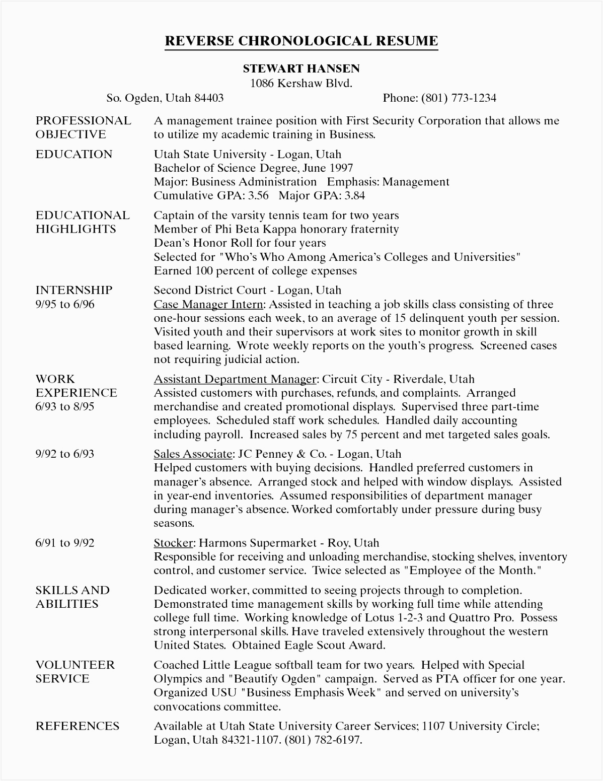 Virginia Tech Career Services Resume Samples 7 Technical Resume Example Obtkup
