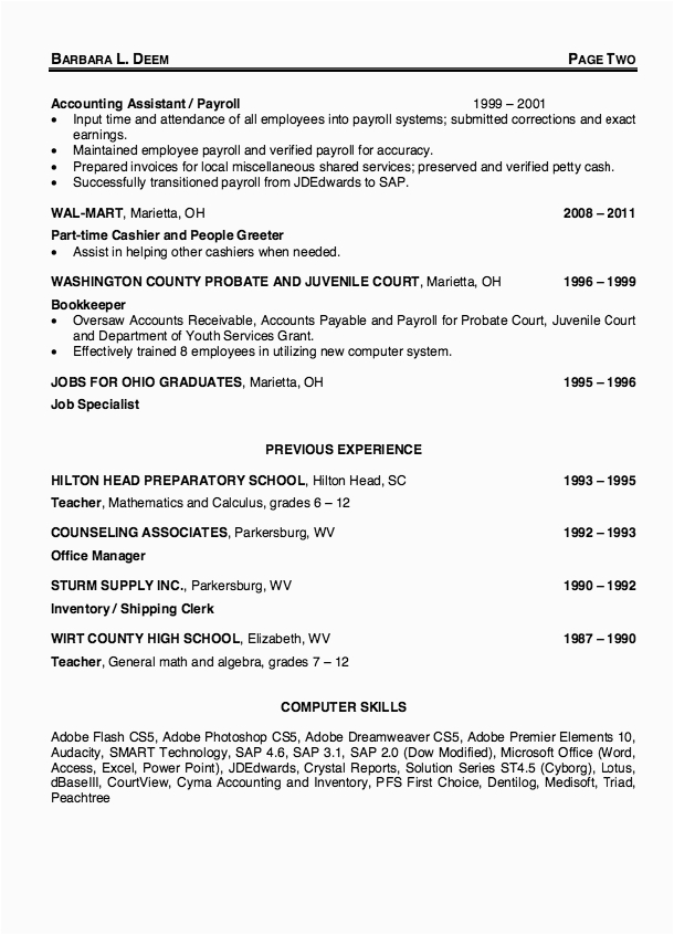 Entry Level Payroll Specialist Resume Sample Payroll Specialist Resume Sample Free Resume Sample