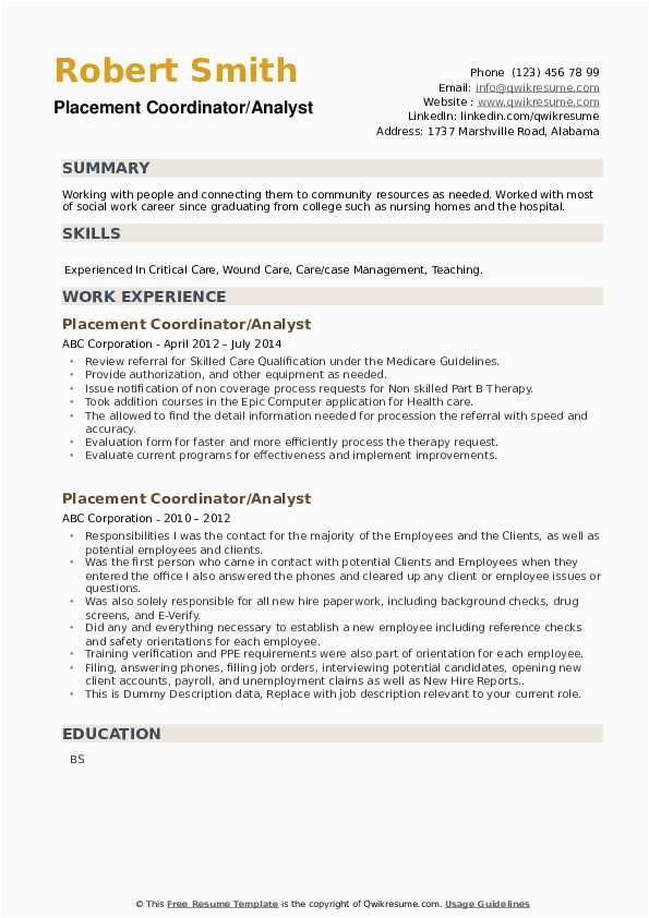 Field Placement Resume Sample social Work Sample Cover Letter for social Work Field Placement 200 Cover Letter