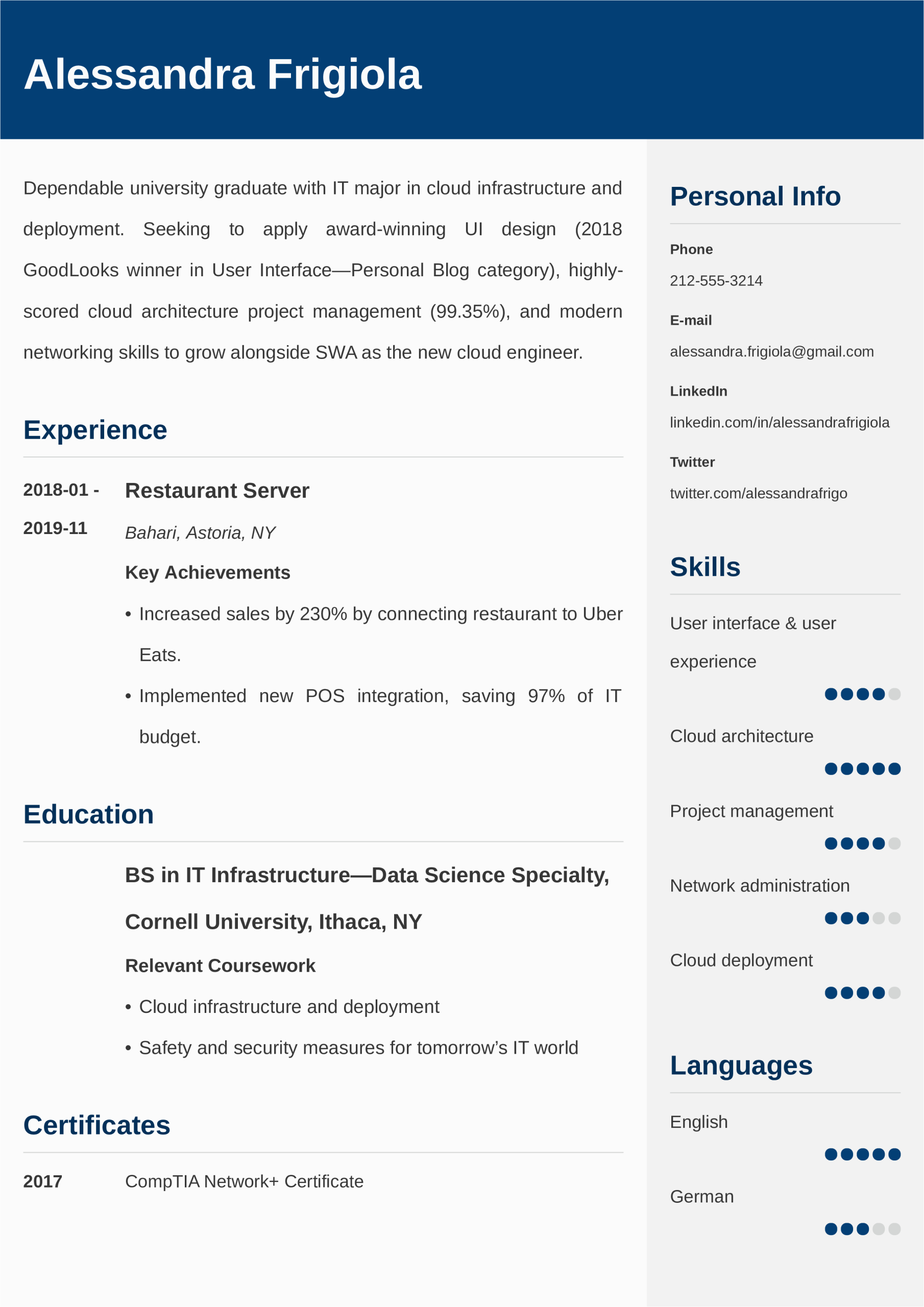 Free Sample Of Entry Level Resumes Entry Level & Beginner Resume Examples Templates and Tips